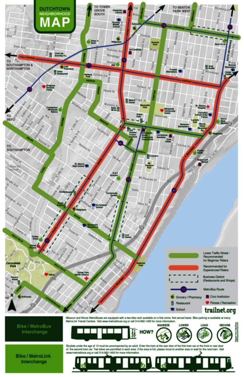 Dutchtown Neighborhood Map - trailnet