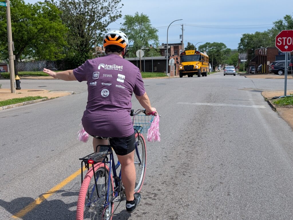 woman on bike
